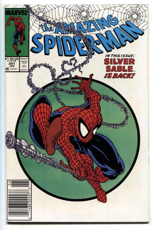 AMAZING SPIDER-MAN #301 comic book-MARVEL Newsstand-MCFARLANE-VENOM