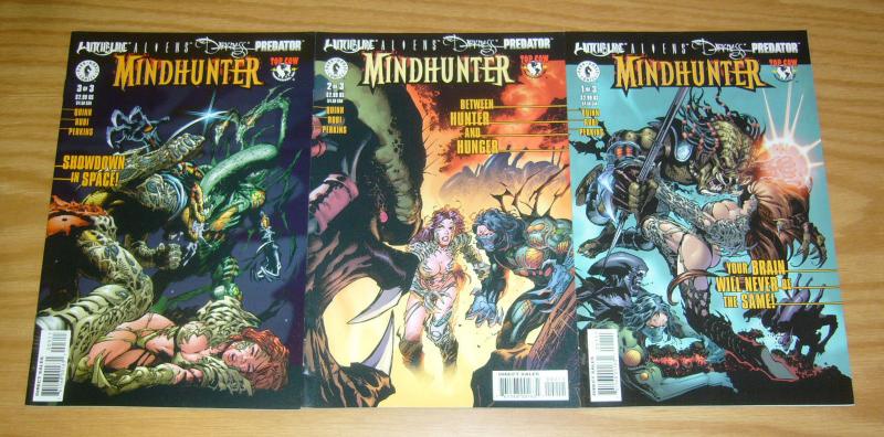 Witchblade/Aliens/Darkness/Predator: Mindhunter #1-3 VF/NM complete series set