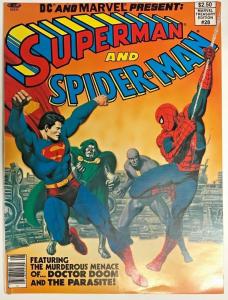 SUPERMAN & SPIDER-MAN TREASURY VF 1981 DC & MARVEL BRONZE AGE COMICS