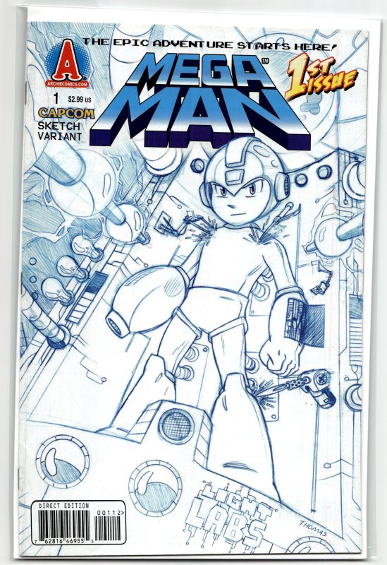 Mega Man #1 Variant Cover (2011) Mega Man