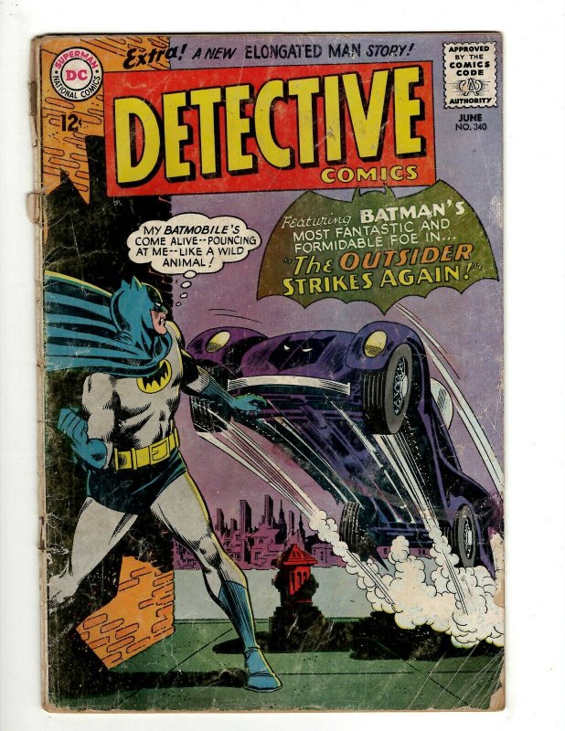 Detective Comics # 340 VG DC Comic Book Batman Robin Joker Gotham Penguin KD1