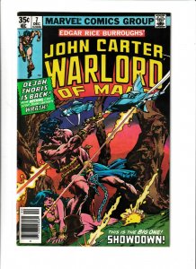 John Carter, Warlord of Mars #7 VF+ 8.5 Marvel Comics 1977 Bronze Age