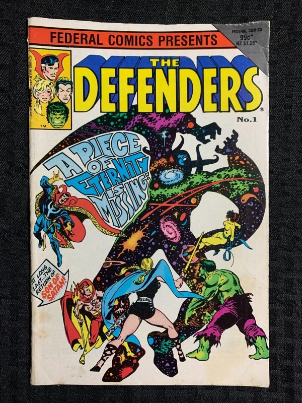 1980 THE DEFENDERS Federal Comics #1 VG+ 4.5 Don Perlin & Pablo Marcos Eternity