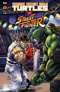 TMNT Vs Street Fighter #2 Cover A Variant Medel IDW Publishing 2023 EB138