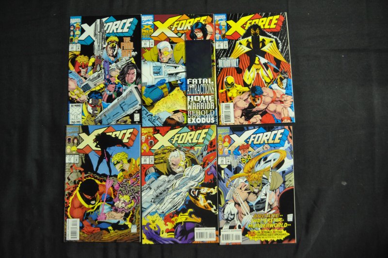 X-FORCE 1981 LOT OF 24 COMICS... RUN#1-10x216-18,21,21,25-33,38   VF - NM