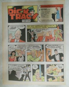 (52) Dick Tracy 1988 Sunday Pages by Chester Gould Tabloid Size Complete Year !