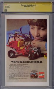 Wolverine Limited Series #4 1982 CGC SS 9.0 Signed Frank Miller White Pages