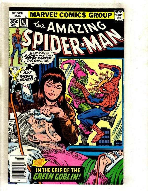 Lot Of 5 Amazing Spider-Man Marvel Comic Books # 177 178 179 180 181 Goblin GK5