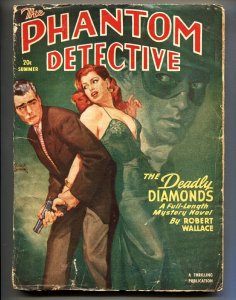 PULP:  Phantom Detective 1950 Summer-Thrilling-rare hero pulp-GGA magazine