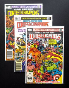 MSH Contest of Champions #1-3 (1982) - [Lot of 3 Bks][KEY] Many 1st App -VF/NM