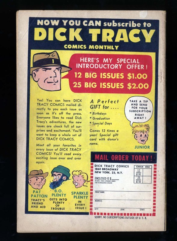 Dick Tracy Monthly #29 VG+ 4.5
