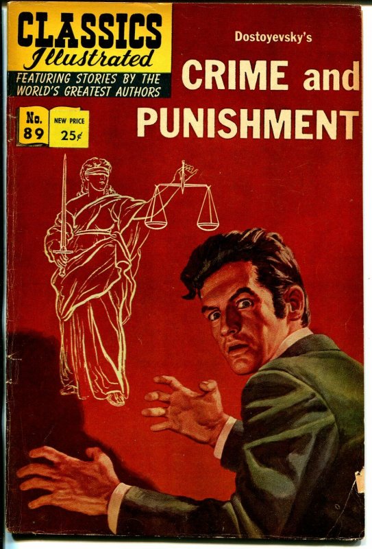 Classics Illustrated #89 1966-Gilberton-Crime & Punishment-HRN 167-FN