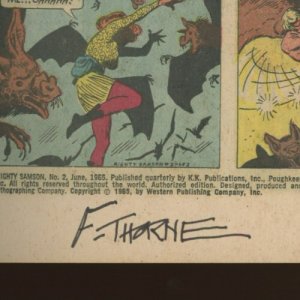 (1965) Mighty Samson #2: SILVER AGE! SIGNED BY FRANK THORNE! FILE COPY! (8.0)