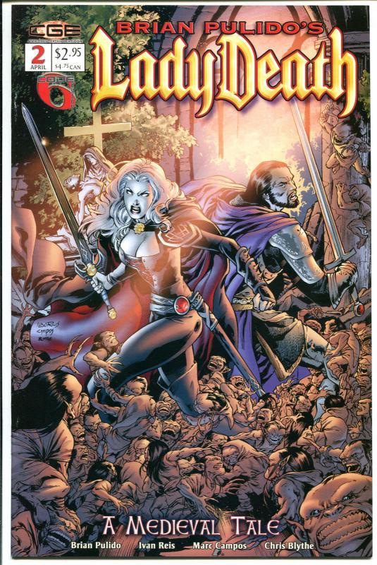 LADY DEATH MEDIEVAL TALE #2, NM+, Brian Pulido, 2003, more LD in store