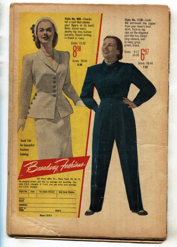 GIRLS LOVE STORIES #21--1952--PRE-CODE DC ROMANCE--comic book