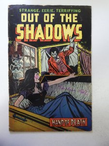 Out of the Shadows #12 (1954) GD/VG Condition ink fc 1/2 spine split