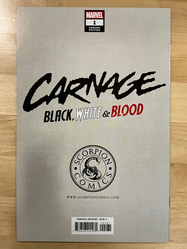 Carnage: Black, White & Blood #1 Dell'Otto Cover B (2021)