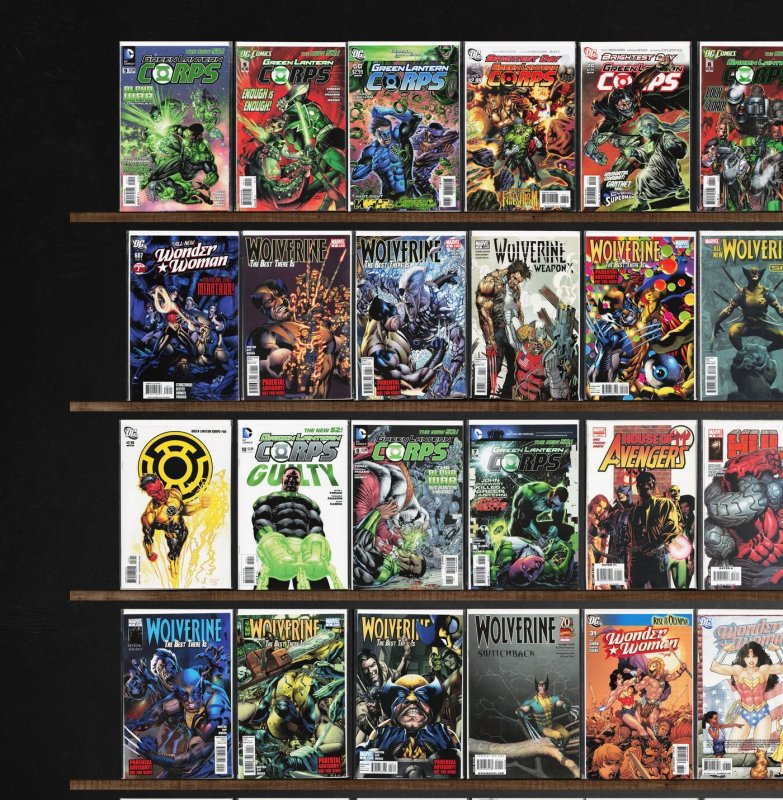 Huge Lot 150+ Comics with Green Lantern Corps, Wonder Woman & More!