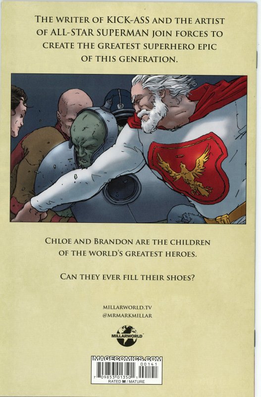 Jupiter's Legacy 1  9.0 (our highest grade)  2013 Mark Millar  Phil Noto Variant