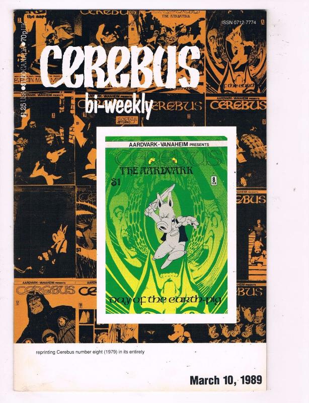 Lot Of 7 Cerebus Bi-Weekly Aardvark Vanaheim Comic Books # 3 5 6 7 8 9 10 AD27