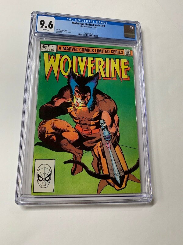 Wolverine Limited Series 4 Cgc 9.6 White Pages Marvel 2060494025