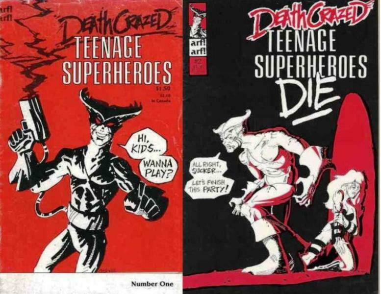 DEATH CRAZED TEENAGE SUPERHEROES  1-2  Complete parody!