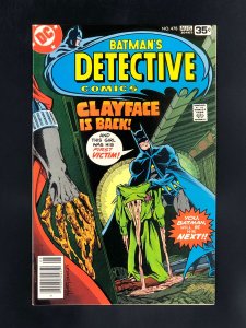 Detective Comics #478 (1978) 1st Full App of the Third Clayface, Preston Payne