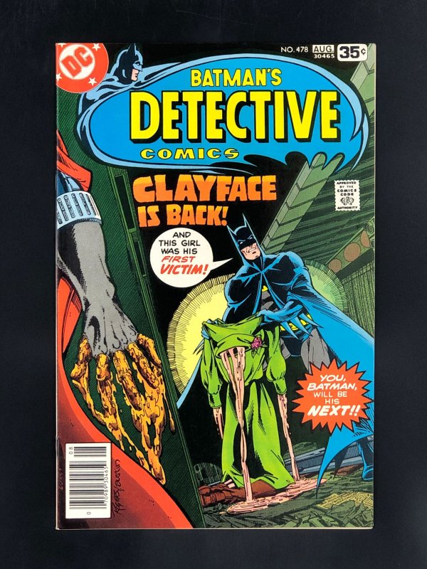 Detective Comics #478 (1978) 1st Full App of the Third Clayface, Preston Payne