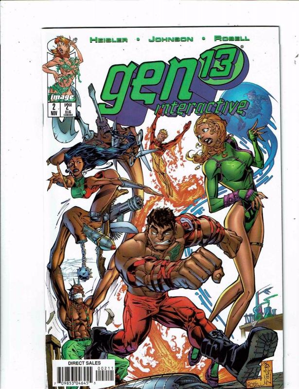 Lot Of 8 Gen 13 Image Comic Books # 1 2 3 Interactive Wired 1 3D 1 + 3 4 5 J241