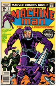 MACHINE MAN #1, VF+, Jack Kirby, Living Robot, 1978, more in store