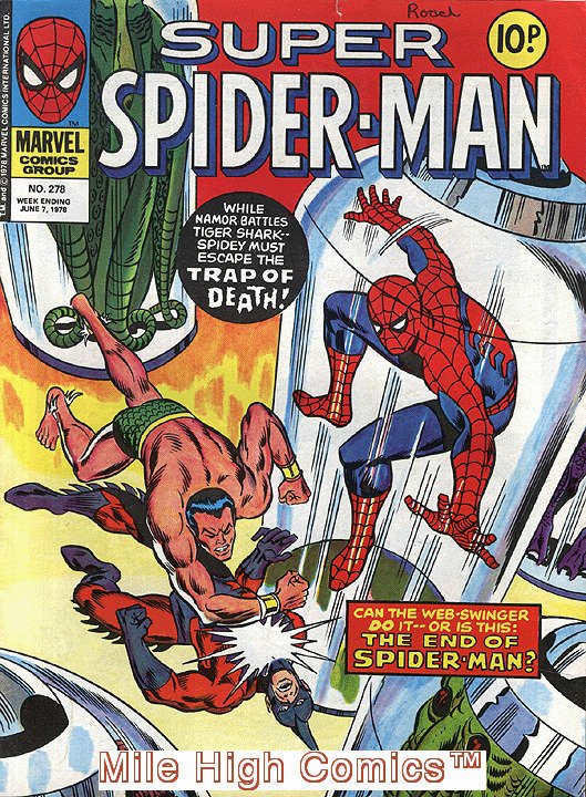 SUPER SPIDER-MAN AND CAPTAIN BRITAIN  (UK MAG) #278 Very Good
