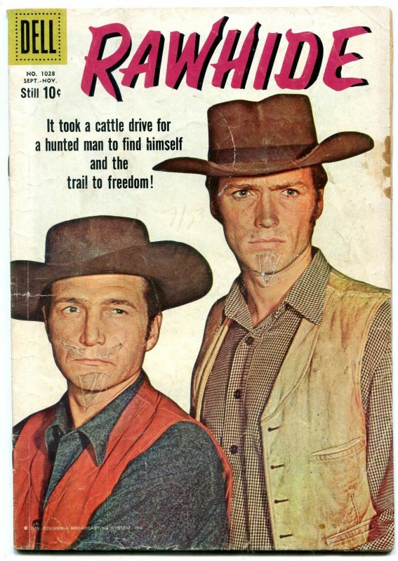 Rawhide- Four Color Comics #1028 1959- Clint Eastwood G+ 