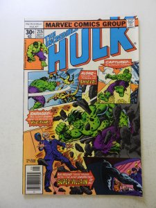 The Incredible Hulk #215 (1977) VF condition