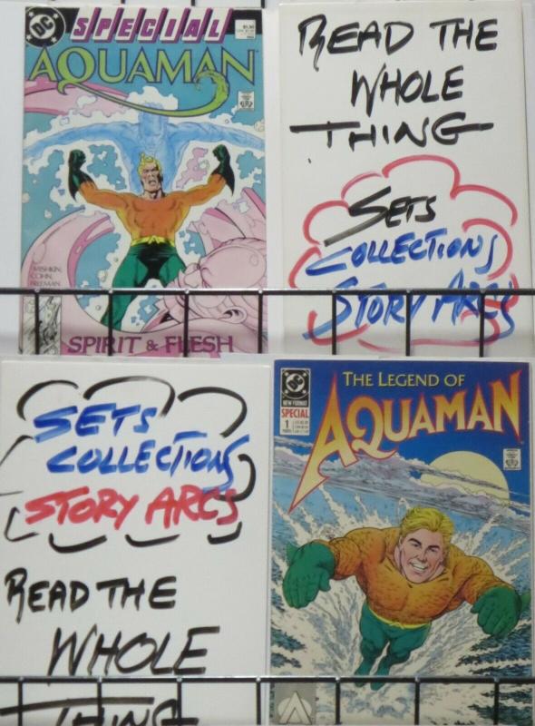 AQUAMAN 1-SHOT 2-PACK! The Legend of Aquaman (1989)/Spirit & Flesh (1988) VF-NM