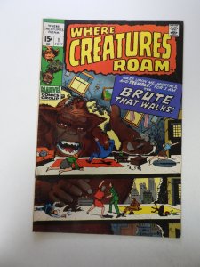 Where Creatures Roam #1 (1970) VG+ condition