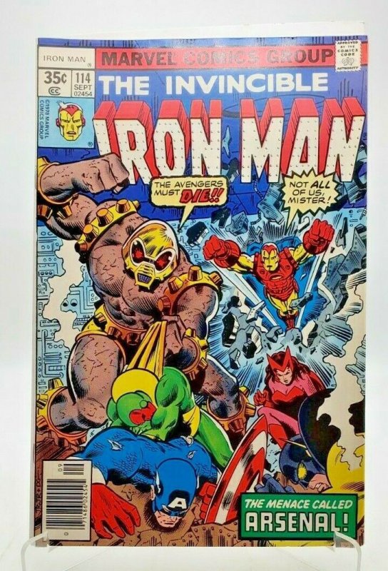 Invincible Iron Man #114 (1978) Newstand NM-