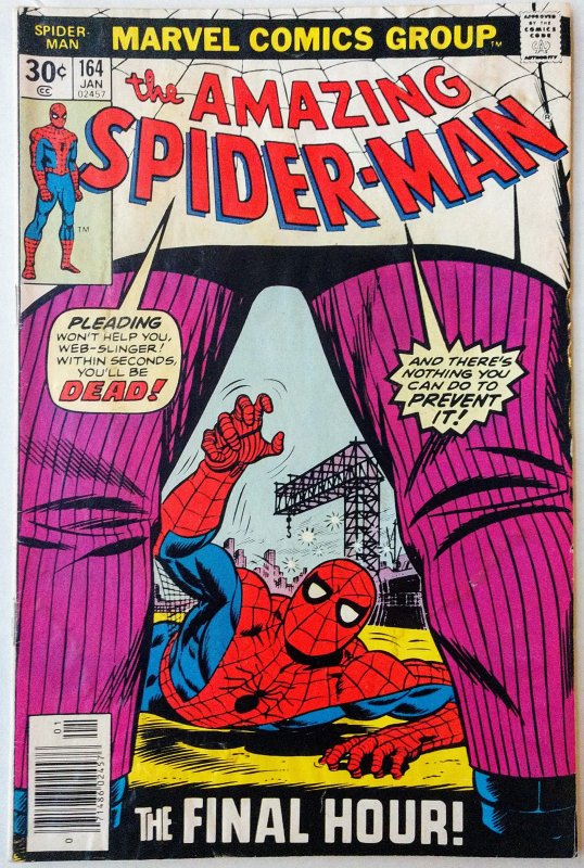 The Amazing Spider-Man #164 NEWSSTAND (FN)(1977)