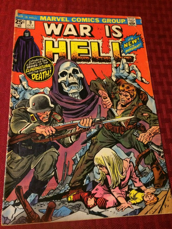 War Is Hell #9 Marvel Comics (1974) GD/VGD New Series of the Supernatural Death