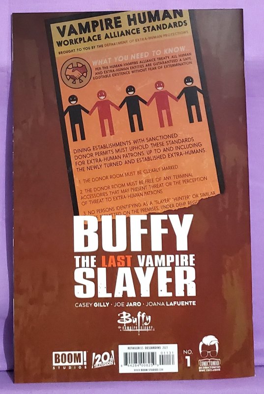 BUFFY The Last Vampire Slayer #1 ComicTom101 Johnny Desgardins Virgin Variant