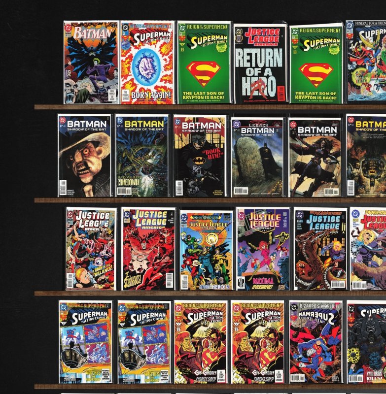 Huge Lot 150+ Comics with Action Comics, Justice League America, X-Men & More!