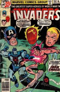 Invaders #36 VG ; Marvel | low grade comic World War Two Superheroes