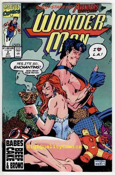 WONDER MAN 2, NM+, Iron Man, SpiderWoman, Los Angeles, 1991, more in store