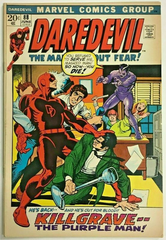 DAREDEVIL#88 FN+ 1972 MARVEL BRONZE AGE COMICS