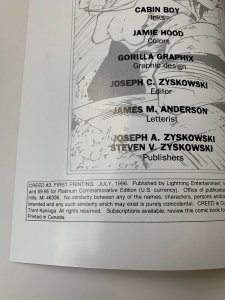 CREED #3~1st PRINT WITH CARD~TRENT KANIUGA ART~LIGHTNING COMICS~JULY 1996