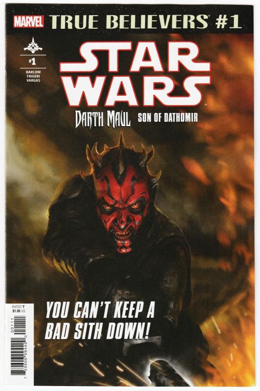 True Believers Star Wars Darth Maul #1 (Marvel, 2019) NM