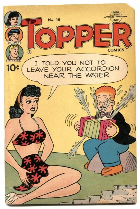 Tip Topper #19 1952- Fritzi Ritz Bikini cover G-