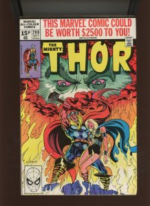 (1980) Thor #299: BRONZE AGE! (BRITISH) 15 P! (8.0)