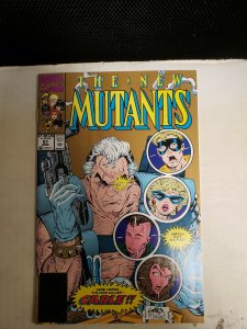 THE NEW MUTANTS #87 (NM-) A SHOW OF POWER, HERE COMES THE MAN CALLED CABLE! 1990