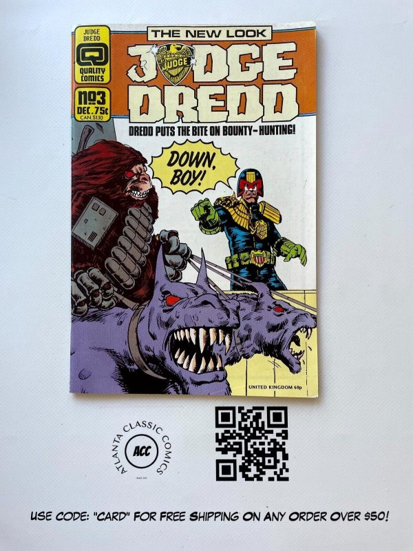 Judge Dredd # 3 NM Quality Comics Comic Book Bounty Hunter  17 J887