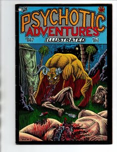 Psychotic Adventures Illustrated #1 - erotic horror - Underground - 1972 - VG